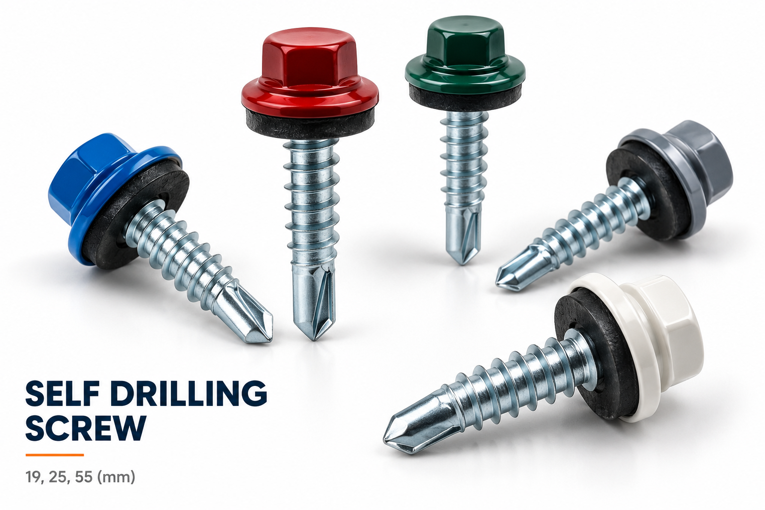 Self drilling roofing screws