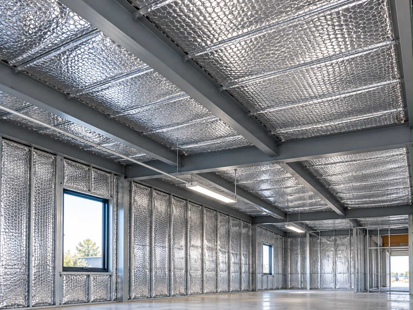 Ceiling wall and under-deck insulation