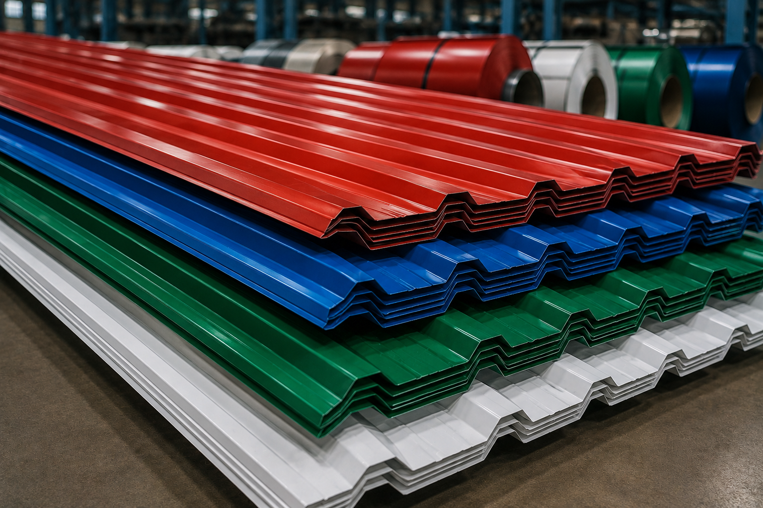 Colour Coated Steel Profile Sheets